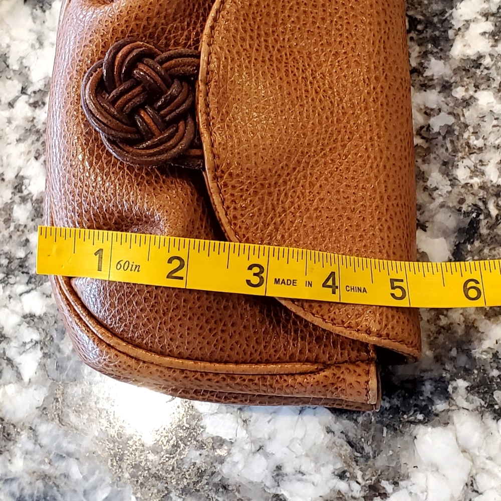 Desmo Italy Luxurious Leather Waist Belt Bag, Textured  British Brown Vtg, EUC - Picture 15 of 16